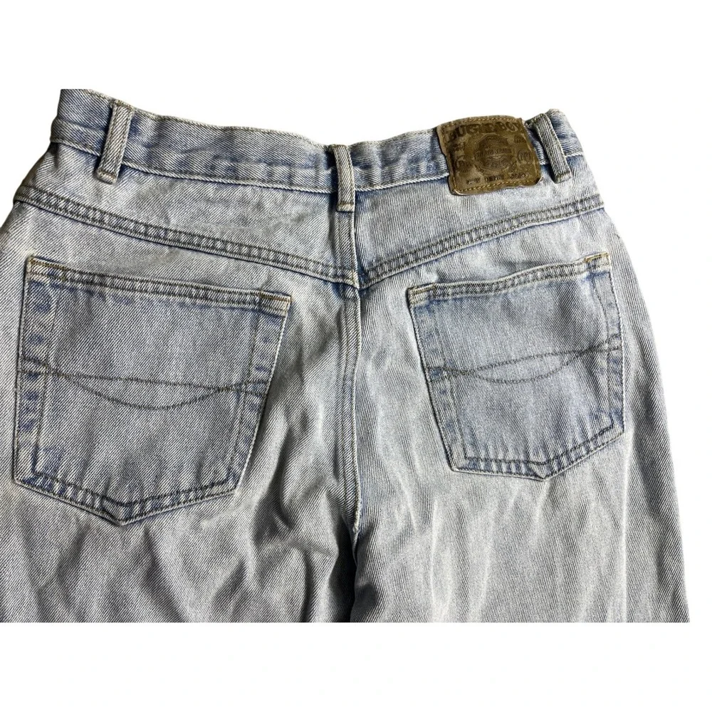 Vintage Bugle Boy Women's 8 Mom Jeans Light‎ Wash High Rise Tapered 90s Denim